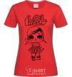 Women's T-shirt Lol surprise with pigtails red фото