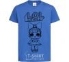 Kids T-shirt Lol surprise with a bow royal-blue фото