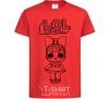 Kids T-shirt Lol surprise with a bow red фото