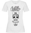 Women's T-shirt Lol surprise with a bow White фото