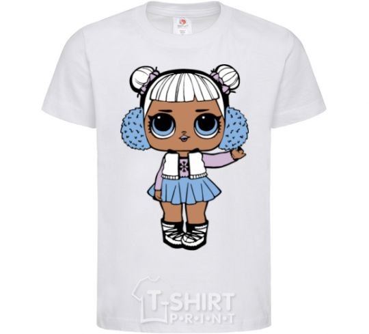 Детская футболка Кукла в жилетке Белый фото