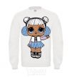 Sweatshirt A doll in a vest White фото