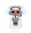 Men's T-Shirt A doll in a vest White фото