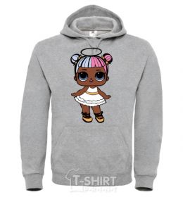 Men`s hoodie A doll with a halo sport-grey фото
