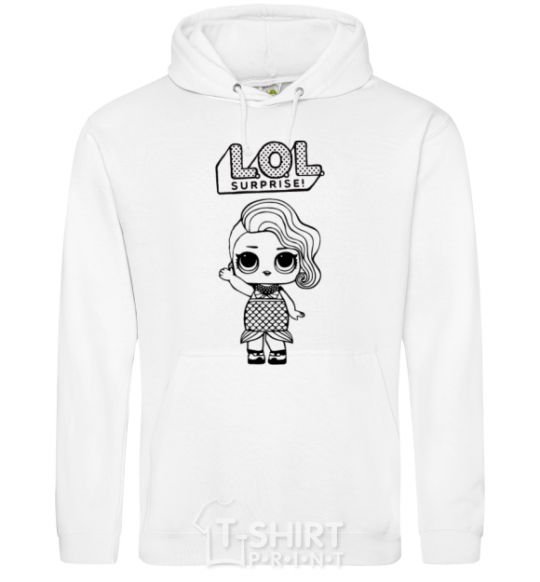 Men`s hoodie Lol surprise mermaid White фото