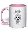 Mug with a colored handle Lol surprise mermaid light-pink фото