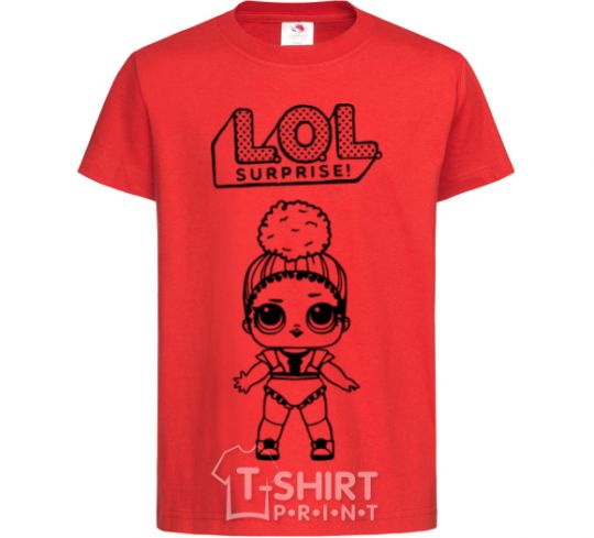 Детская футболка Lol surprise с дулькой Красный фото