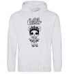 Men`s hoodie Lol surprise wreath and a doodle sport-grey фото