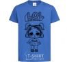 Kids T-shirt Lol surprise with pigtails V.1 royal-blue фото