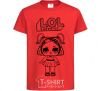 Kids T-shirt Lol surprise with pigtails V.1 red фото