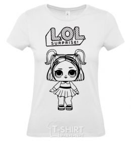 Women's T-shirt Lol surprise with pigtails V.1 White фото