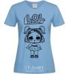 Women's T-shirt Lol surprise with pigtails V.1 sky-blue фото
