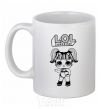 Ceramic mug Lol surprise in a suit White фото