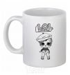 Ceramic mug Lol surprise in a beret White фото