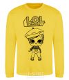 Sweatshirt Lol surprise in a beret yellow фото