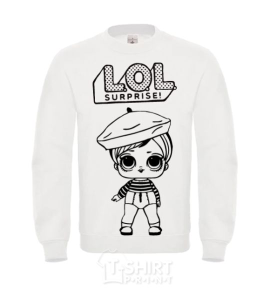 Sweatshirt Lol surprise in a beret White фото