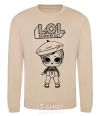 Sweatshirt Lol surprise in a beret sand фото