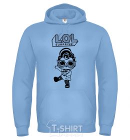 Men`s hoodie Lol surprise in a T-shirt sky-blue фото