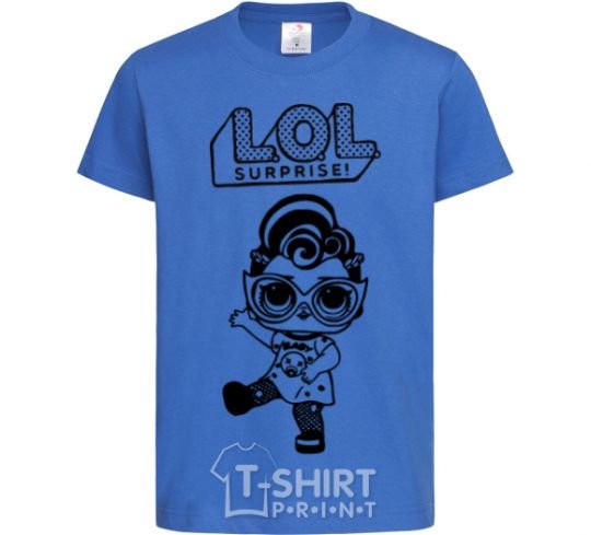 Kids T-shirt Lol surprise in a T-shirt royal-blue фото