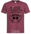 Men's T-Shirt Lol hamster burgundy фото