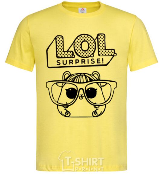 Мужская футболка Lol хомячок Лимонный фото
