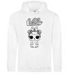 Men`s hoodie Lol bunny White фото