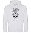 Men`s hoodie Lol bunny sport-grey фото