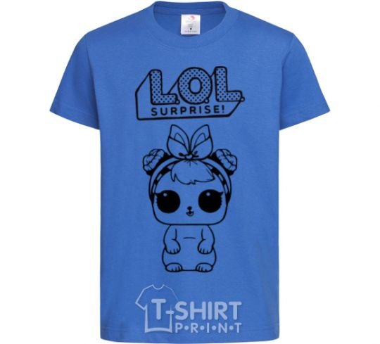 Kids T-shirt Lol bunny royal-blue фото