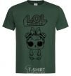 Мужская футболка Lol зайчик Темно-зеленый фото