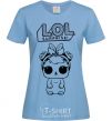 Women's T-shirt Lol bunny sky-blue фото