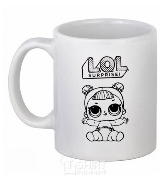 Ceramic mug Lol baby White фото