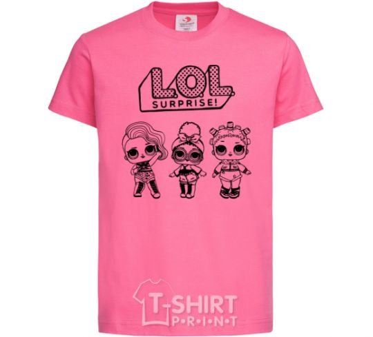 Kids T-shirt Lol three dolls rock heliconia фото