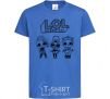 Kids T-shirt Lol three dolls rock royal-blue фото