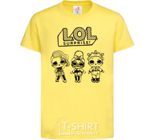 Kids T-shirt Lol three dolls rock cornsilk фото