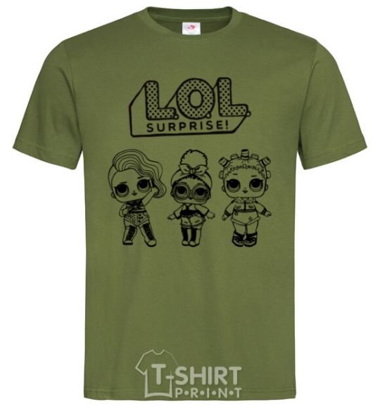 Men's T-Shirt Lol three dolls rock millennial-khaki фото