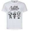 Мужская футболка Lol три куклы рок Белый фото
