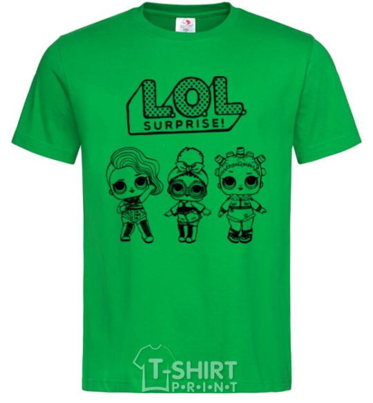 Men's T-Shirt Lol three dolls rock kelly-green фото