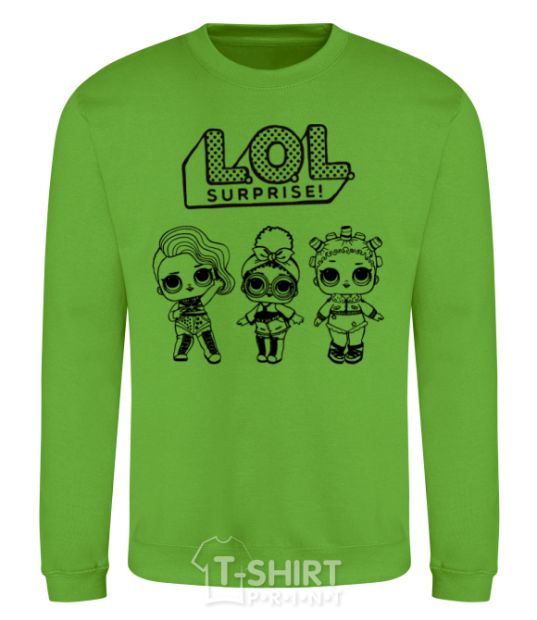 Sweatshirt Lol three dolls rock orchid-green фото