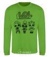 Sweatshirt Lol three dolls rock orchid-green фото