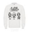 Sweatshirt Lol three dolls in skirts White фото