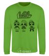 Sweatshirt Lol three dolls in skirts orchid-green фото