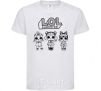 Kids T-shirt Lol three dolls winter White фото