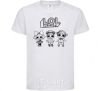 Kids T-shirt Lol three angel dolls White фото