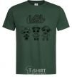 Men's T-Shirt Lol three angel dolls bottle-green фото