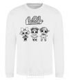 Sweatshirt Lol three angel dolls White фото