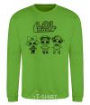 Sweatshirt Lol three angel dolls orchid-green фото