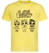 Мужская футболка Lol три куклы Мерлин Лимонный фото