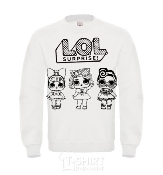 Sweatshirt Lol three Merlin dolls White фото