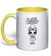 Mug with a colored handle Lol surprise в плаще yellow фото