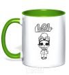 Mug with a colored handle Lol surprise в плаще kelly-green фото